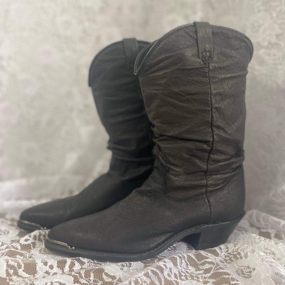 Black Vintage Dingo Cowboy Boots